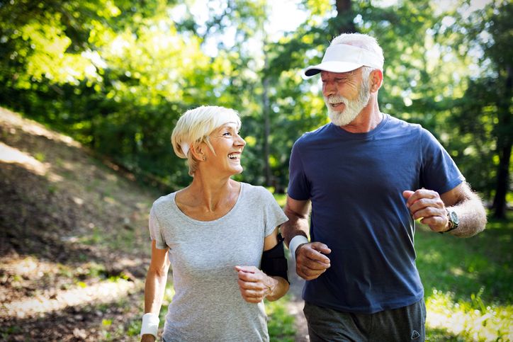 Happy healthy couple in good mood